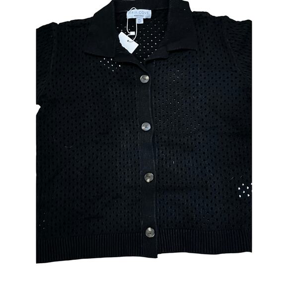 Aria Cove Black Womens Top Size 2 - Picture 2 of 6